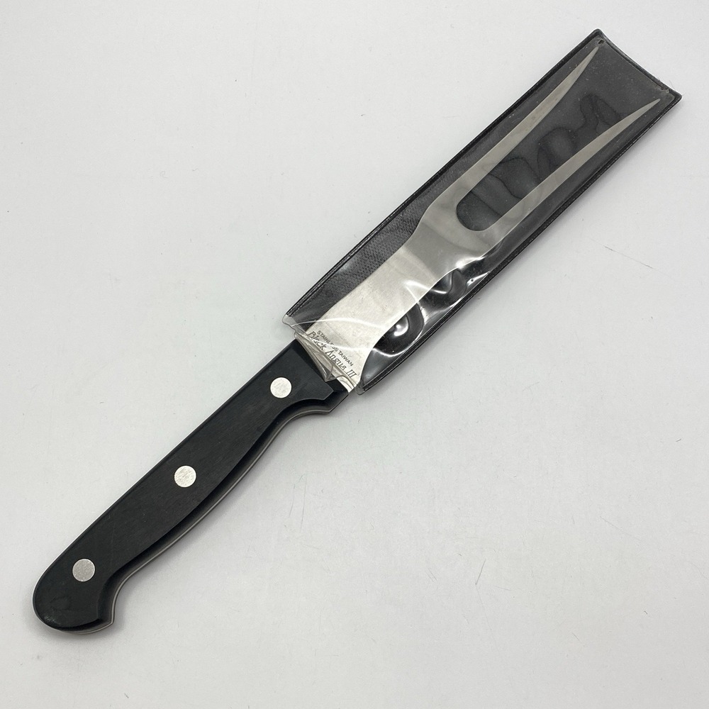 Black Angus III Meat Fork Serving Utensil + Sheath‎ Ritzville Warehouse Co. LOGO